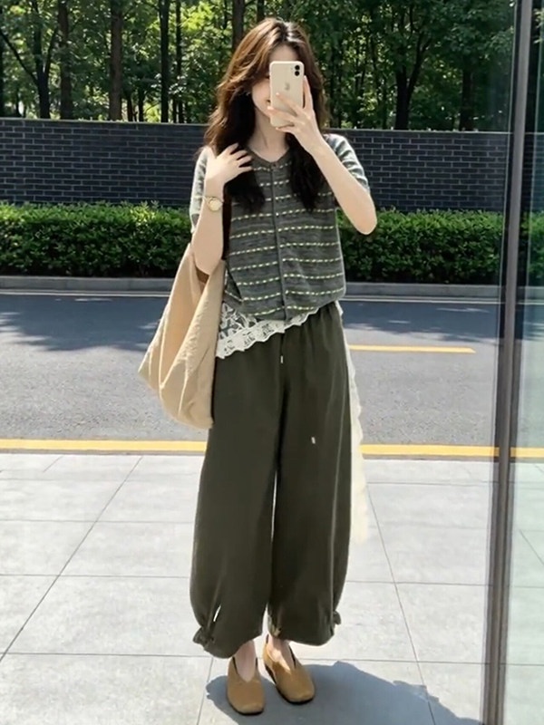 Vintage Fashion Hong Kong - طقم نسائي صيفي بتصميم هونغ كونغ