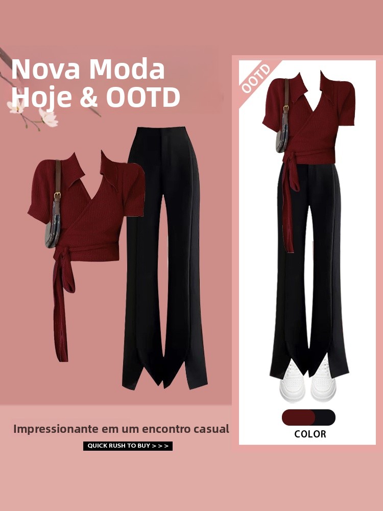Vintage Fashion Hong Kong - طقم صيفي من قطعتين على الطراز