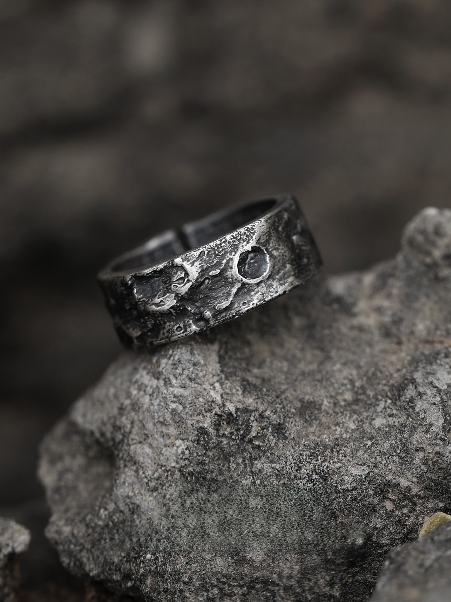 Vintage Fashion Rings - خاتم فضة أصلي عيار 999 للرجال
