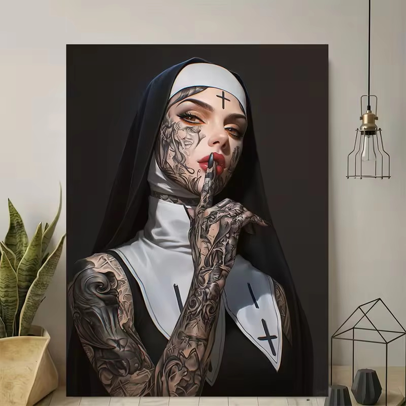 ملصق قماشي بتصميم فتاة عصرية م - مراجعة Vintage Fashion Prints For Wall وسعره