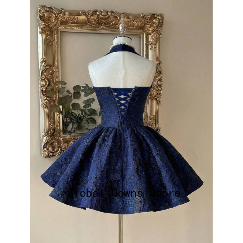 فستان سهرة أزرق ملكي عتيق الطر - مراجعة Vintage Fashion Hong Kong وسعره