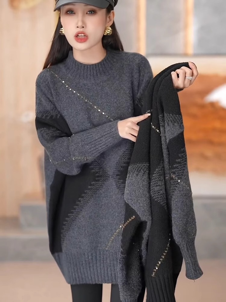سترة شتوية محبوكة للنساء بأكما - مراجعة Vintage Fashion Hong Kong وسعره