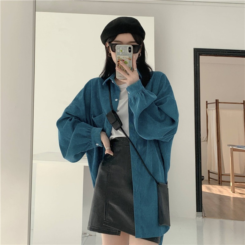 جاكيت قميص نسائي فضفاض بأكمام  - مراجعة Vintage Fashion Hong Kong وسعره
