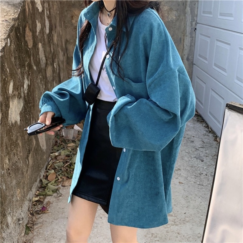 جاكيت قميص نسائي فضفاض بأكمام  - مراجعة Vintage Fashion Hong Kong وسعره