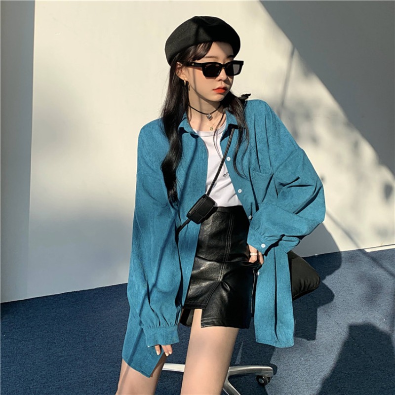 جاكيت قميص نسائي فضفاض بأكمام  - مراجعة Vintage Fashion Hong Kong وسعره